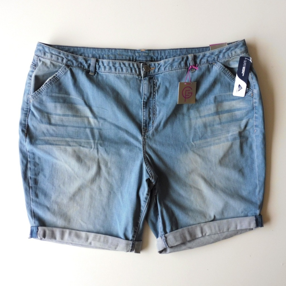 Lane Bryant Bermuda Jeans Short Plus Size 28